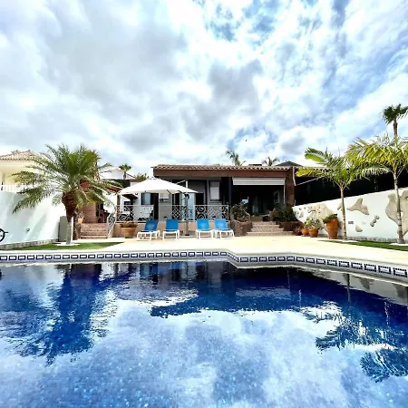 Wonderful With Private Pool, Wifi, Gym And Barbecue In South Tenerife Villa *